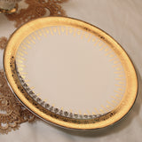 customized set with logo new shape Euroean style golden handle handmade dinner set fine bone china