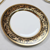 embossed gold 20 people luxurious designs， noble and elegant souptureen tea pot cup and saucer dinner ware set fine bone china