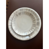 color and gold line bone china dinner ware set plate bowl customized with logo