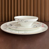 tea set elegant floral tableware overglazed color craft daily family life light luxry dining setting