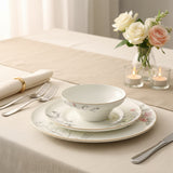 tea set elegant floral tableware overglazed color craft daily family life light luxry dining setting