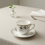 fine bone china tea set breakfast set microwave  oven dishwasher flower design