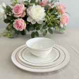 light luxury style bone china tableware crafted from high whiteness geometric dot dinner plates morden elegant gold rim