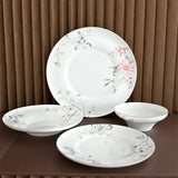 tea set elegant floral tableware overglazed color craft daily family life light luxry dining setting