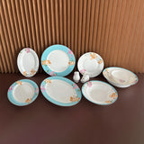Hot Sale Customized Factory Fine Bone China Dinnerware Set Fine Porcelain Dishes Set New Design