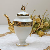 embossed gold 20 people luxurious designs， noble and elegant souptureen tea pot cup and saucer dinner ware set fine bone china