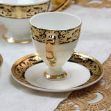embossed gold 20 people luxurious designs， noble and elegant souptureen tea pot cup and saucer dinner ware set fine bone china